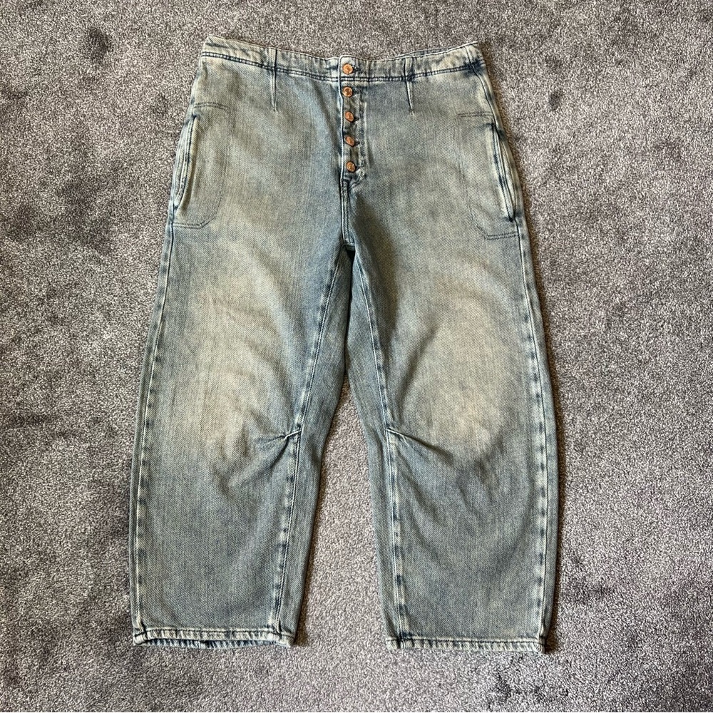 Free People Barrel Jeans Size 33